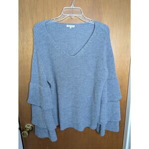 Regenbogen Gray Bell Sleeved Sweater